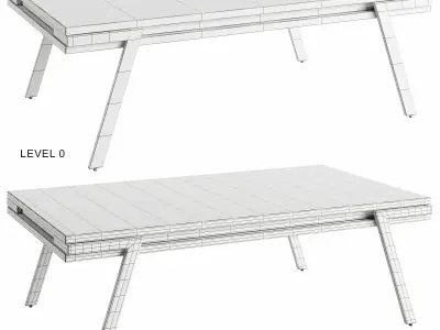 Thinh coffee table Low-poly 3D model