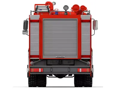 Kamaz 53229 AC-60 firetruck 2016 3D model