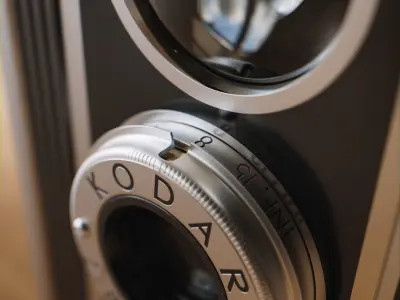 Kodak Duaflex II 1950s Vintage Camera 3D model