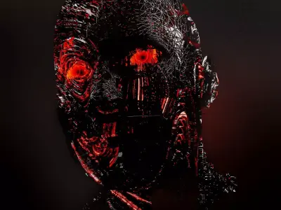 Sci Fi MALE HEAD 3D model