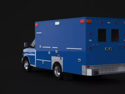2020 Chevrolet Express EMS Ambulance 3D model