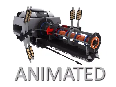Sci-Fi Energy Gun Free 3D model purchase