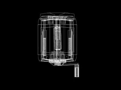 Pencil Sharpener Low-poly 3D model buy