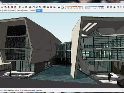 Sketchup Office building B3 3D model