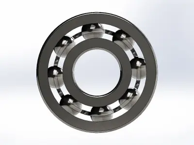 Assembled Ball Bearing  High-Quality 3D Mode 3D model