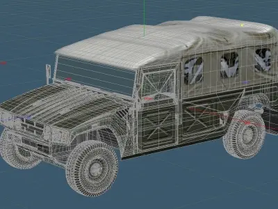 JGSDF High Mobility Vehicles early model 3D model