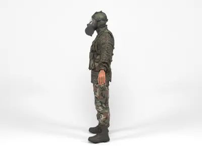 Mercenary 2 Low-poly 3D model