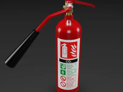 Fire Extinguisher 3D model 16