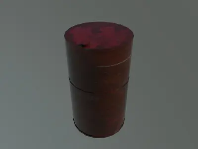 Oil barred rusted  Free low-poly 3D model
