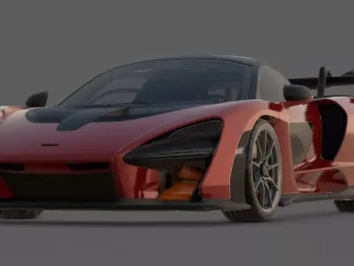 2019 McLaren Senna 3D Model  Ultimate Track Weapon 3D model