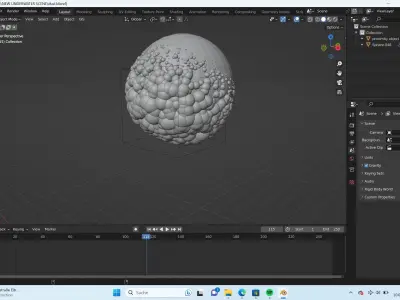 geometry nodes bubbles  3D model