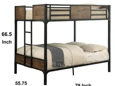 Sousanna Full Over Full Bunk Bed 3D model
