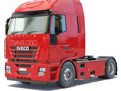 Iveco Stralis with silo 3D model