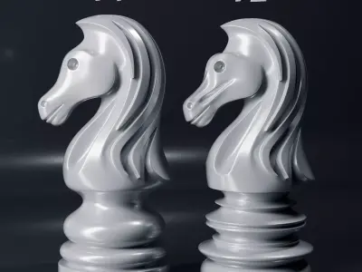 Aeron Knight Chess Piece 3D print model