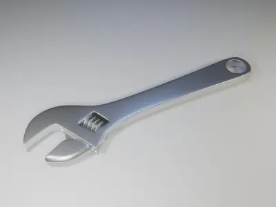 Wrench 3d Free Modell low Poly 3d model Free low-poly 3D model