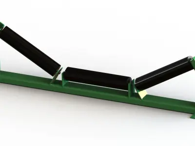 V Belt Conveyor Idler Roller for W800mm and W1000mm Free 3D model