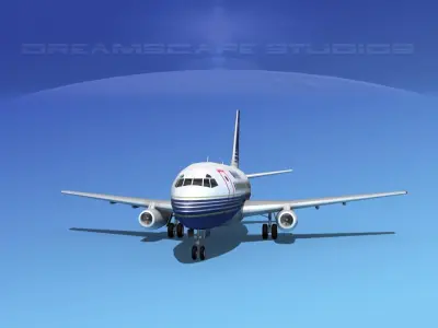 Boeing 737-100 Britannia 3D model