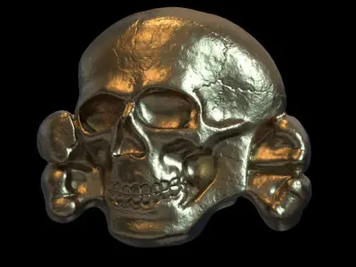 SS Totenkopf Skull 3D print model