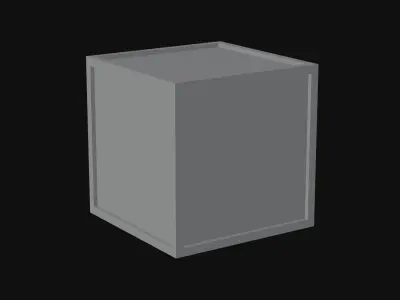 Wooden Crate Free low-poly 3D model get