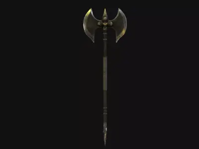 Stylized Weapon Axe  Low-poly 3D model