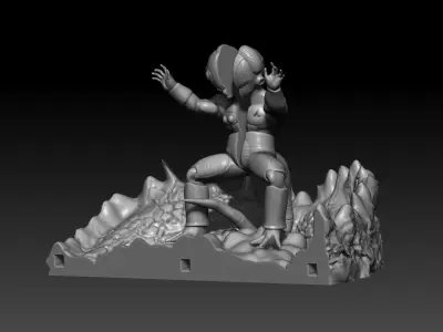 Mecha Frieza vs future trunks the first part 3D print model 3D print model