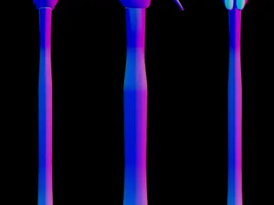 Hammer three hammers Free 3D model