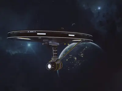 Circship star trek ship in space Free 3D model