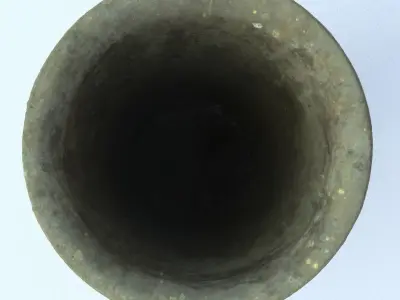 Dump High Poly old metal cup 3D model