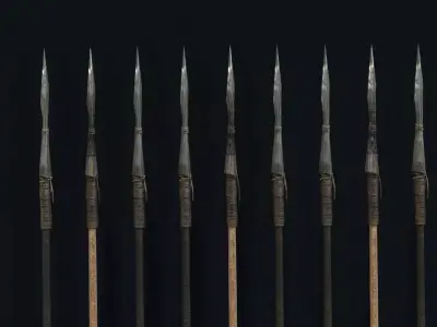 Centaur Spear Low-poly 3D model