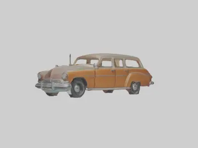 Station Wagon Model 1 Low-poly 3D model