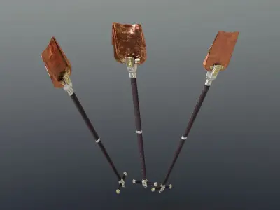 Shovel - Orichalcum Low-poly 3D model