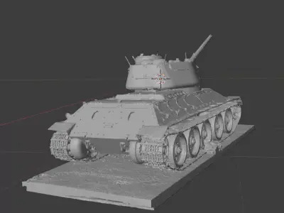 T34 85 obj 135 soviet Free 3D print model