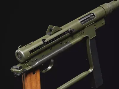 Carl Gustaf M45 Low-poly 3D model