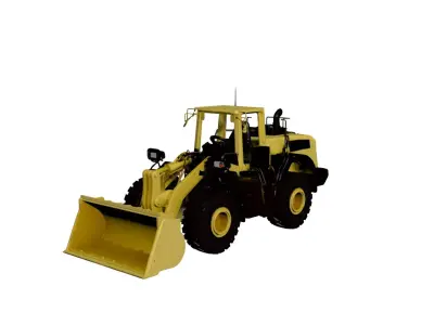 Wheel Loader 3D Model Industrial Construction Loading Machine 02 3D model