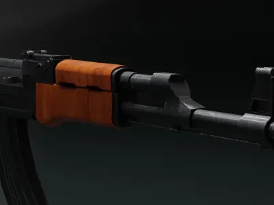 AK47 GAME  Low-poly 3D model