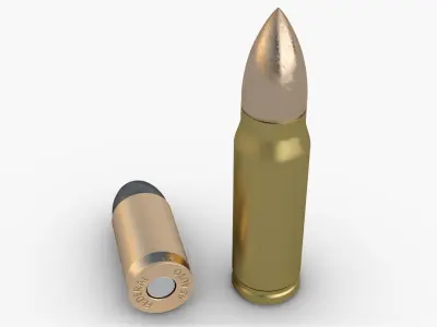 Bullet 3D model 2