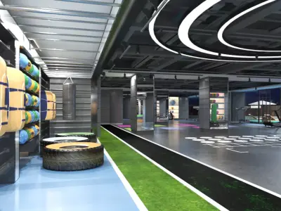 Gym Club 04 3D model