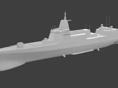 Type 055 Class Destroyer 3D model