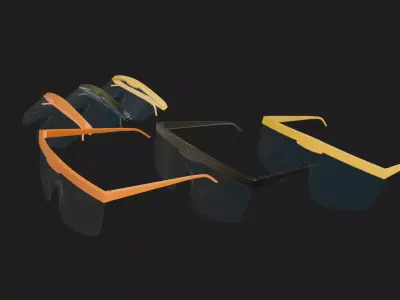 Safety Glasses 3D model Low-poly 3D model