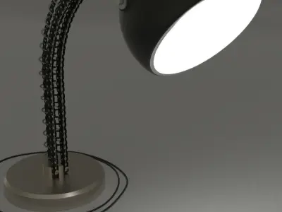 Industrial desk lamp 3D model purchase
