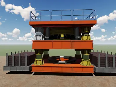 Casing Rotator And Drill Machine 3D model