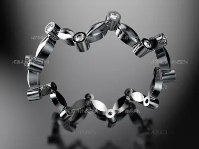 Milgrain Round BAND 3D print model