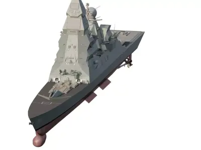 RUSSIAN NAVY NEW CLASS DESTROYER 3D model