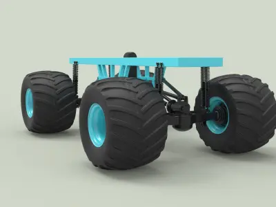 Chassis for Monster vehicle 3D model