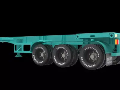 Semi Trailer 3D model
