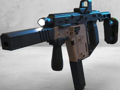 kriss vector suppressor 3D model