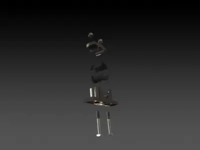 Plummer block pedestal bearing Free 3D model