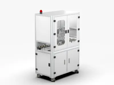 Automatic Permanent Magnet Rotor Spring Assembly Machine 3D model