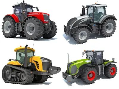 Farm Tractor Collection 3D Model Pack purchase