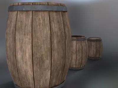 Barrel pack 3D model